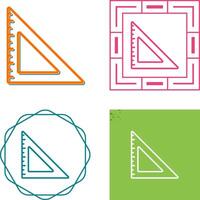 Triangular Ruler Vector Icon