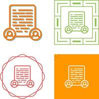 Document Collaboration Vector Icon