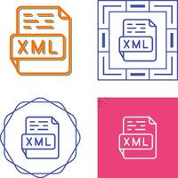 icono de vector xml