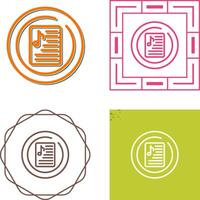 Music Playlist Circle Vector Icon