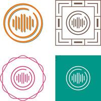 Audio Spectrum Circle Vector Icon