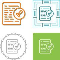 Document Permissions Vector Icon