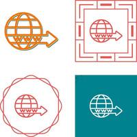 Domain Forwarding Vector Icon