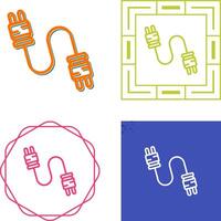 cable conectores vector icono