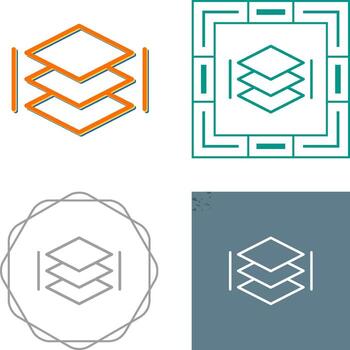 icono de vector de capa