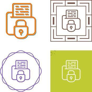 Secure Folder Vector Icon