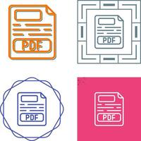 icono de vector de pdf