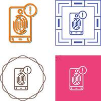 Biometric Identification Vector Icon