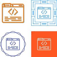 icono de vector de programación