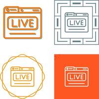 Live Stream Vector Icon