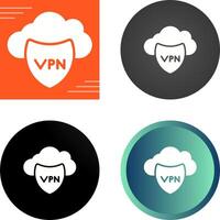 virtual privado red vector icono