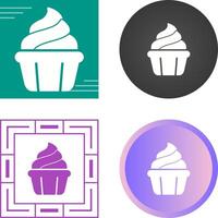 icono de vector de cupcake