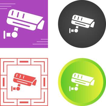 icono de vector de cámara de seguridad