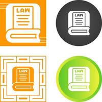 Law Book Vector Icon