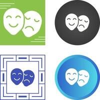 Theatre masks Vector Icon