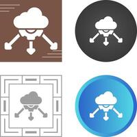 Network Load Balancing Vector Icon