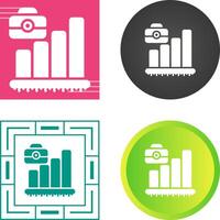 Briefcase with Chart Vector Icon