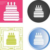 Birthday cake Vector Icon