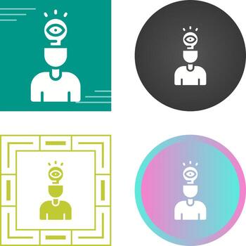 Visual Thinking Vector Icon