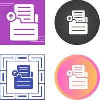 Document Upload Vector Icon