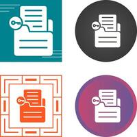 Document Unlock Vector Icon