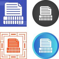 Document Insert Table Vector Icon