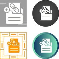 Document Insert Link Vector Icon