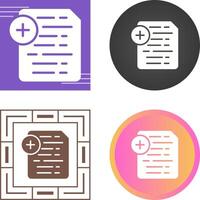 Document Insert Icon Vector Icon