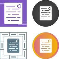 Document Outdent Vector Icon