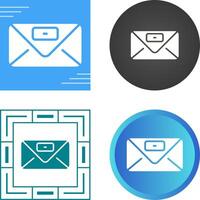 Envelope with stamp Vector Icon