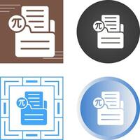 Document Insert Formula Vector Icon