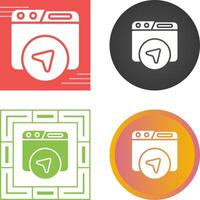 Website Navigation Vector Icon