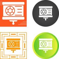 icono de vector de visualización de datos