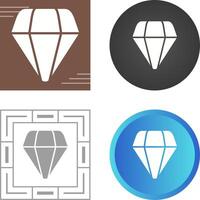 icono de vector de diamante