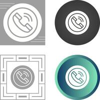 Circle Phone Vector Icon