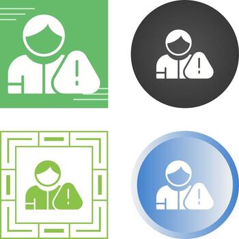 icono de vector de falla