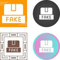 falsificación productos vector icono