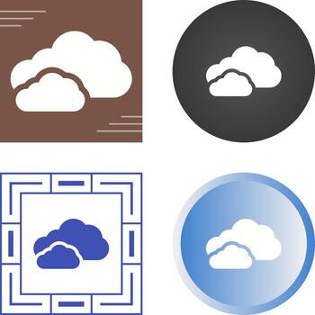 icono de vector de nube
