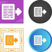 Document Export Vector Icon