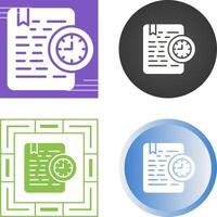 Document Expiration Vector Icon