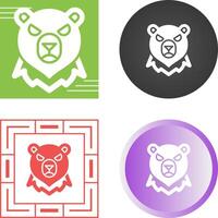 icono de vector de oso