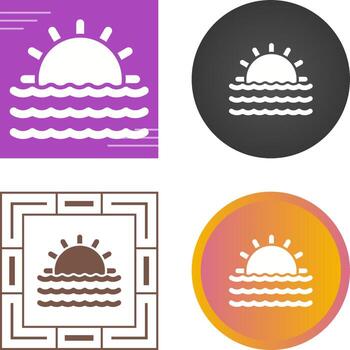 Sunset Vector Icon