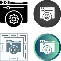 Hosting Control Panel Vector Icon