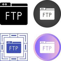 icono de vector ftp