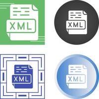 icono de vector xml