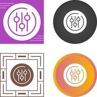 Audio Equalizer Circle Vector Icon