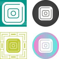 Record Square Vector Icon