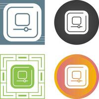 Video Stop Square Vector Icon