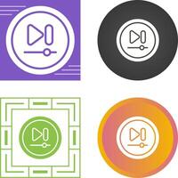 Video Next Track Button Vector Icon