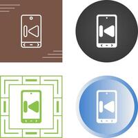 Play Backward Vector Icon